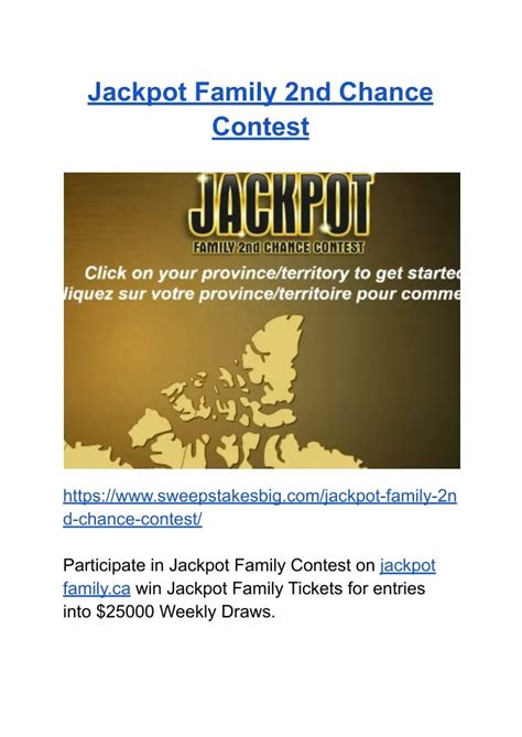 calottery.com/2ndchance sign in|JACKPOT Family Second Chance Contest .